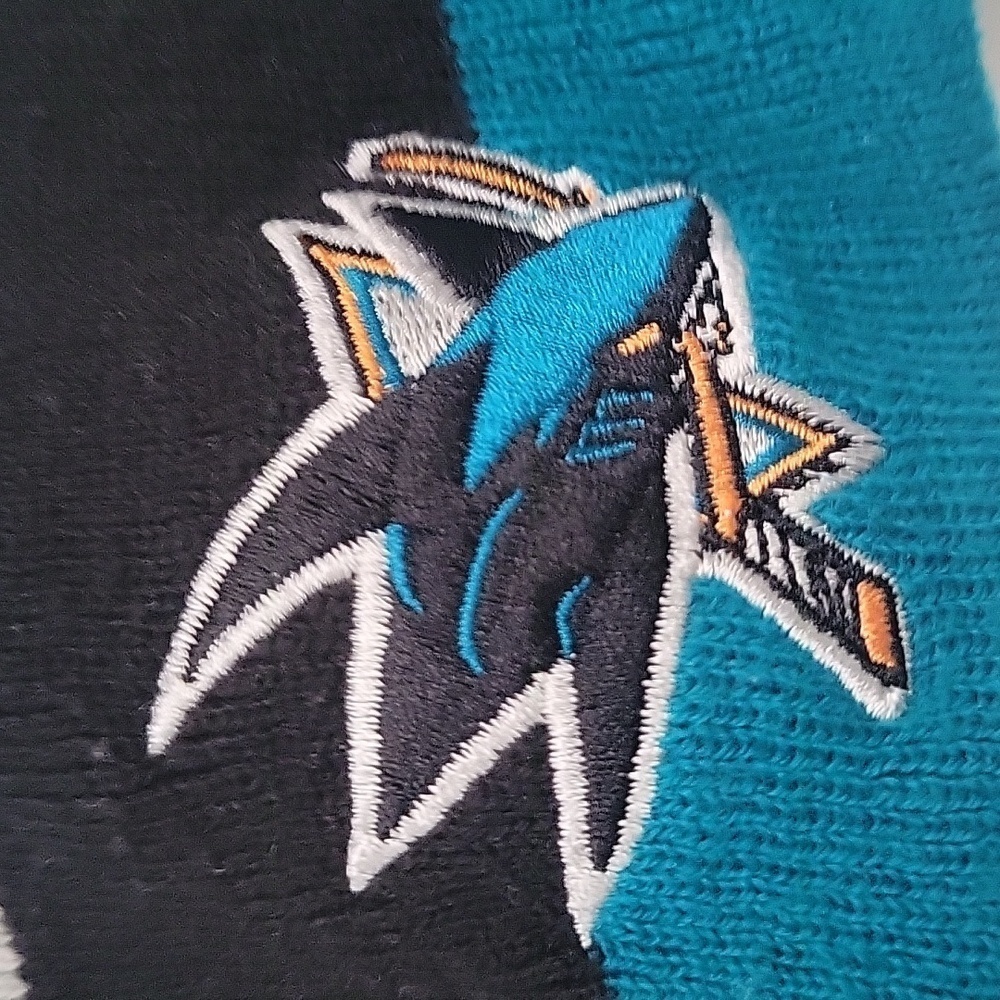 San jose sharks hockey beanie one size fits most - Picture 3 of 8